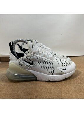 Nike Air Max 270 Womens Size 6.5 White Black Running Shoes Sneakers AH6789-100